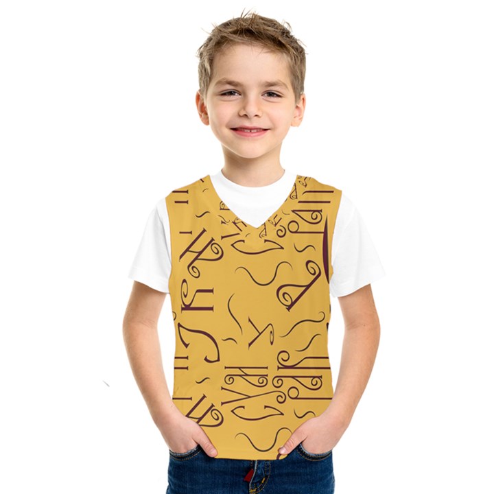 Abstract pattern geometric backgrounds   Kids  Basketball Tank Top