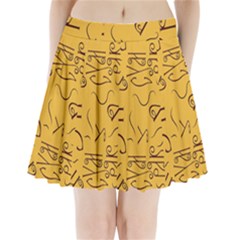 Abstract Pattern Geometric Backgrounds   Pleated Mini Skirt by Eskimos