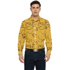 Abstract Pattern Geometric Backgrounds   Men s Long Sleeve  Shirt by Eskimos