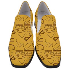 Abstract Pattern Geometric Backgrounds   Women Slip On Heel Loafers by Eskimos