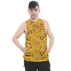 Abstract Pattern Geometric Backgrounds   Men s Sleeveless Hoodie by Eskimos