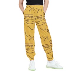 Abstract Pattern Geometric Backgrounds   Kids  Elastic Waist Pants by Eskimos