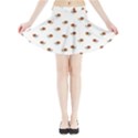 Funny Cartoon Sketchy Snail Drawing Pattern Mini Flare Skirt View3