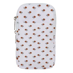 Funny Cartoon Sketchy Snail Drawing Pattern Waist Pouch (small) by dflcprintsclothing