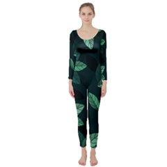 Foliage Long Sleeve Catsuit