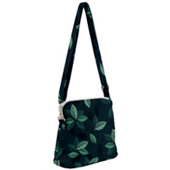 Foliage Zipper Messenger Bag by HermanTelo