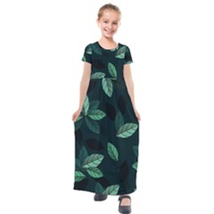 Foliage Kids  Short Sleeve Maxi Dress