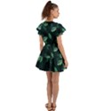 Foliage Flutter Sleeve Wrap Dress View2