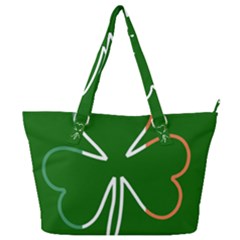 Shamrock Irish Clover St Patrick Full Print Shoulder Bag by yoursparklingshop