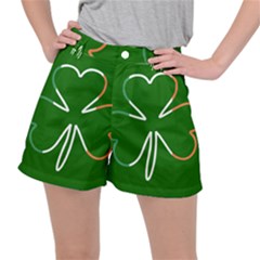 Shamrock Irish Clover St Patrick Ripstop Shorts by yoursparklingshop