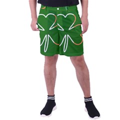 Shamrock Irish Clover St Patrick Men s Pocket Shorts by yoursparklingshop