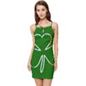 Shamrock Irish Clover St Patrick Summer Tie Front Dress View1