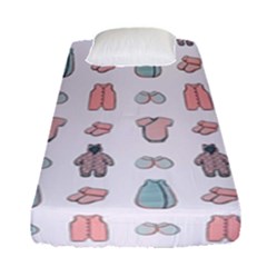 Pattern With Clothes For Newborns Fitted Sheet (single Size) by SychEva