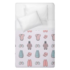 Pattern With Clothes For Newborns Duvet Cover (single Size) by SychEva