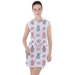 Pattern With Clothes For Newborns Drawstring Hooded Dress