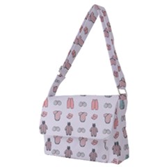 Pattern With Clothes For Newborns Full Print Messenger Bag (m) by SychEva