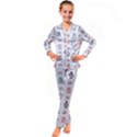 Pattern With Clothes For Newborns Kid s Satin Long Sleeve Pajamas Set View1