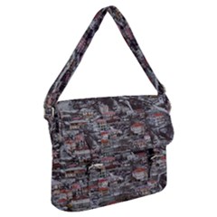 Metsovo Aerial Cityscape, Greece Buckle Messenger Bag by dflcprintsclothing