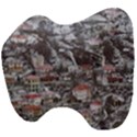 Metsovo Aerial Cityscape, Greece Head Support Cushion View4