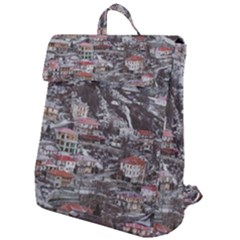 Metsovo Aerial Cityscape, Greece Flap Top Backpack by dflcprintsclothing