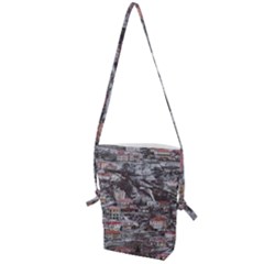 Metsovo Aerial Cityscape, Greece Folding Shoulder Bag by dflcprintsclothing