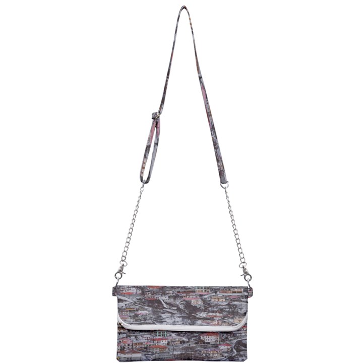 Metsovo Aerial Cityscape, Greece Mini Crossbody Handbag