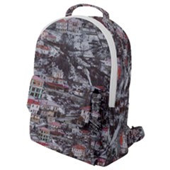 Metsovo Aerial Cityscape, Greece Flap Pocket Backpack (small) by dflcprintsclothing