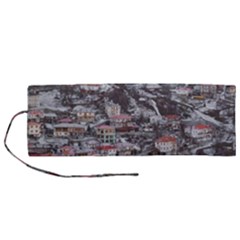 Metsovo Aerial Cityscape, Greece Roll Up Canvas Pencil Holder (m)