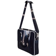 Woman Watching Window High Contrast Scene 2 Cross Body Office Bag by dflcprintsclothing