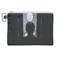 Woman Watching Window High Contrast Scene 2 Canvas Cosmetic Bag (xl) by dflcprintsclothing