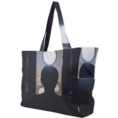 Woman Watching Window High Contrast Scene 2 Simple Shoulder Bag by dflcprintsclothing