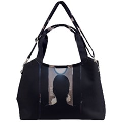 Woman Watching Window High Contrast Scene 2 Double Compartment Shoulder Bag by dflcprintsclothing