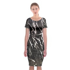 Abstract Light Games 1 Classic Short Sleeve Midi Dress by DimitriosArt