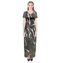 Abstract Light Games 1 Short Sleeve Maxi Dress by DimitriosArt