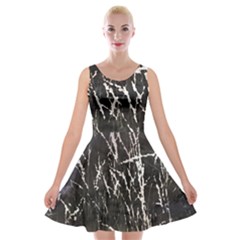 Abstract Light Games 1 Velvet Skater Dress by DimitriosArt