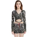 Abstract light games 1 Velvet Wrap Crop Top and Shorts Set View1