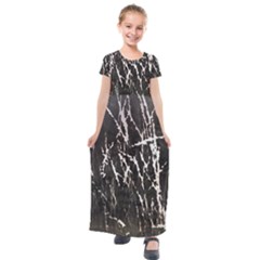 Abstract Light Games 1 Kids  Short Sleeve Maxi Dress by DimitriosArt