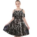 Abstract light games 1 Cut Out Shoulders Chiffon Dress View1