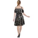 Abstract light games 1 Cut Out Shoulders Chiffon Dress View2