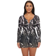 Abstract Light Games 1 Long Sleeve Boyleg Swimsuit by DimitriosArt