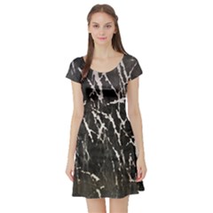 Abstract Light Games 1 Short Sleeve Skater Dress by DimitriosArt