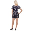 Abstract light games 1 Short Sleeve Asymmetric Mini Dress View2