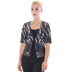 Abstract Light Games 1 Cropped Button Cardigan by DimitriosArt