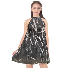 Abstract Light Games 1 Halter Neckline Chiffon Dress  by DimitriosArt