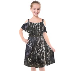 Abstract Light Games 1 Kids  Cut Out Shoulders Chiffon Dress by DimitriosArt