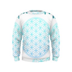 Flower Of Life  Kids  Sweatshirt by tony4urban