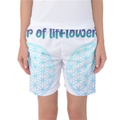 Flower Of Life  Women s Basketball Shorts by tony4urban