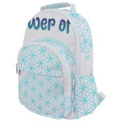 Flower Of Life  Rounded Multi Pocket Backpack