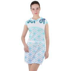 Flower Of Life  Drawstring Hooded Dress