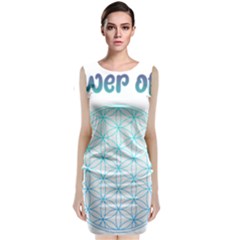 Flower Of Life  Classic Sleeveless Midi Dress